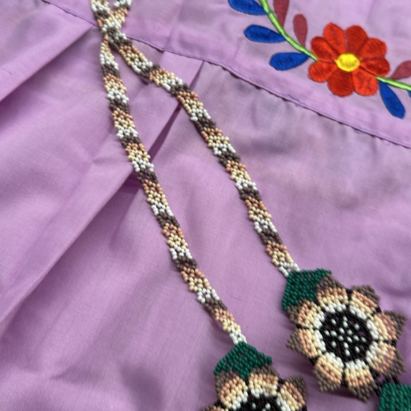 SET OF HUICHOL ART EARRINGS AND RING HAND BEADED - Picture 5 of 5